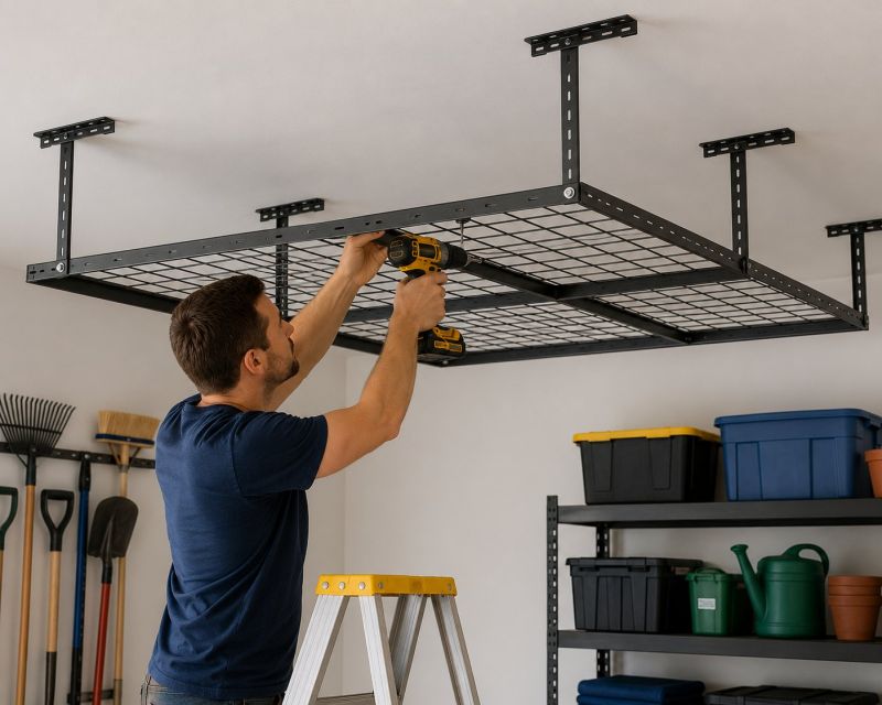 Garage Tool Rack Installation in Silver Spring, MD